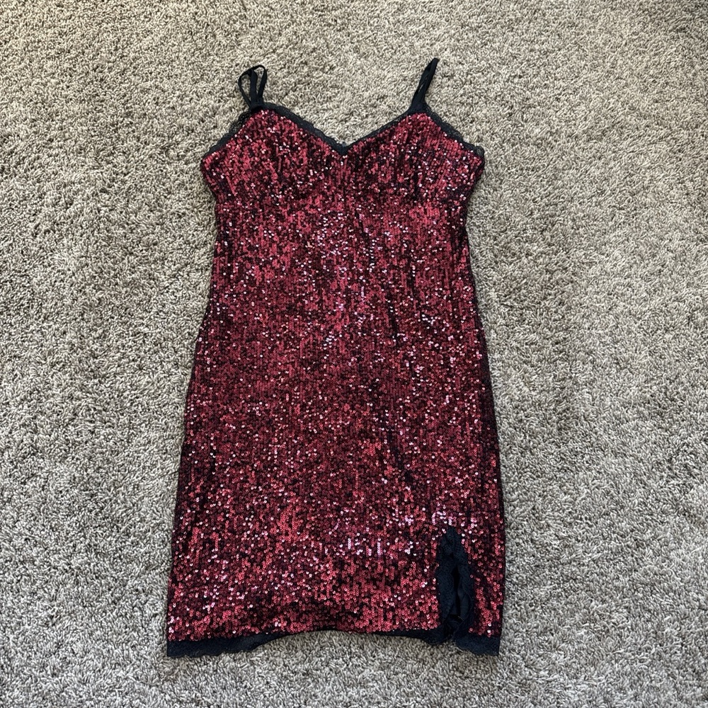 Sequin Red Dress